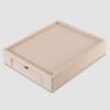 Beige Welcome Tray with Drawer
